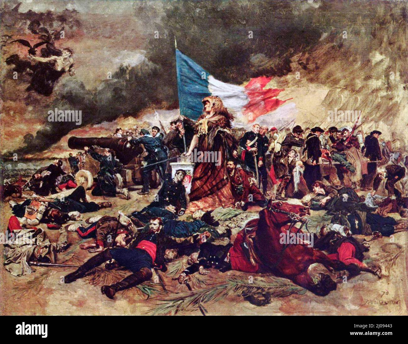 L'assedio di Parigi - Jean-Louis-Ernest Meissonier, 1884 Foto Stock