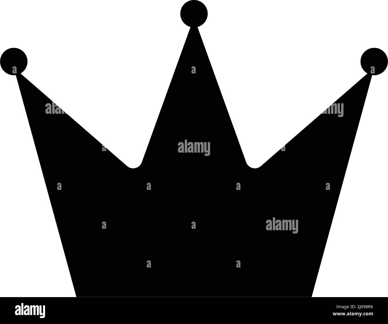 Icona corona. Classifica o posizione. Vettore modificabile. Illustrazione Vettoriale