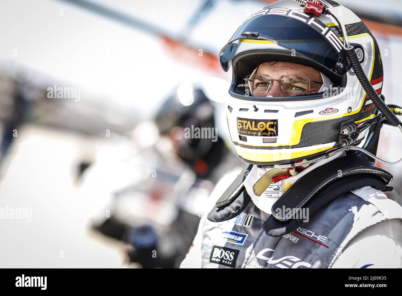 Florida, Stati Uniti. 17th Mar 2022. LIETZ Richard (aut), Porsche GT Team, Porsche 911 RSR - 19, ritratto durante le 1000 miglia di Sebring, 1st round del FIA World Endurance Championship 2022 sul circuito Sebring International Raceway dal 16 al 18 marzo, a Sebring, Florida, Stati Uniti d'America - Foto: Francois Flamand/DPPI/LiveMedia Credit: Agenzia fotografica indipendente/Alamy Live News Foto Stock