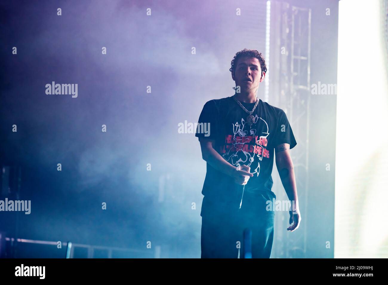 Manchester, Regno Unito. 17th marzo 2022. Slowthai si esibisce presso il Manchester Victoria Warehouse. 2022-03-17. Credit: Gary Mather/Alamy Live News Foto Stock