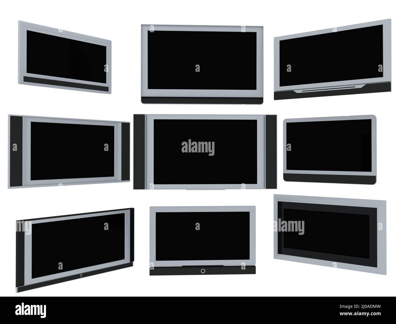 Schermi TV Foto Stock