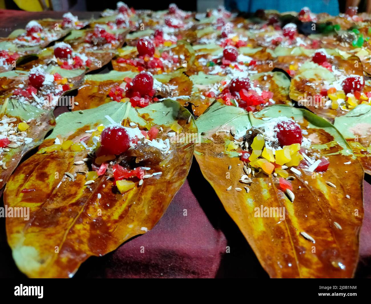 Famoso Masala Paan indiano Foto Stock