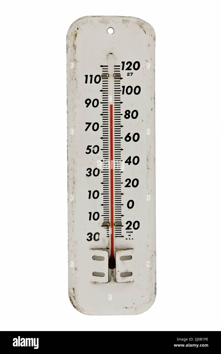 Vintage thermometer Immagini senza sfondo e Foto Stock ritagliate - Alamy