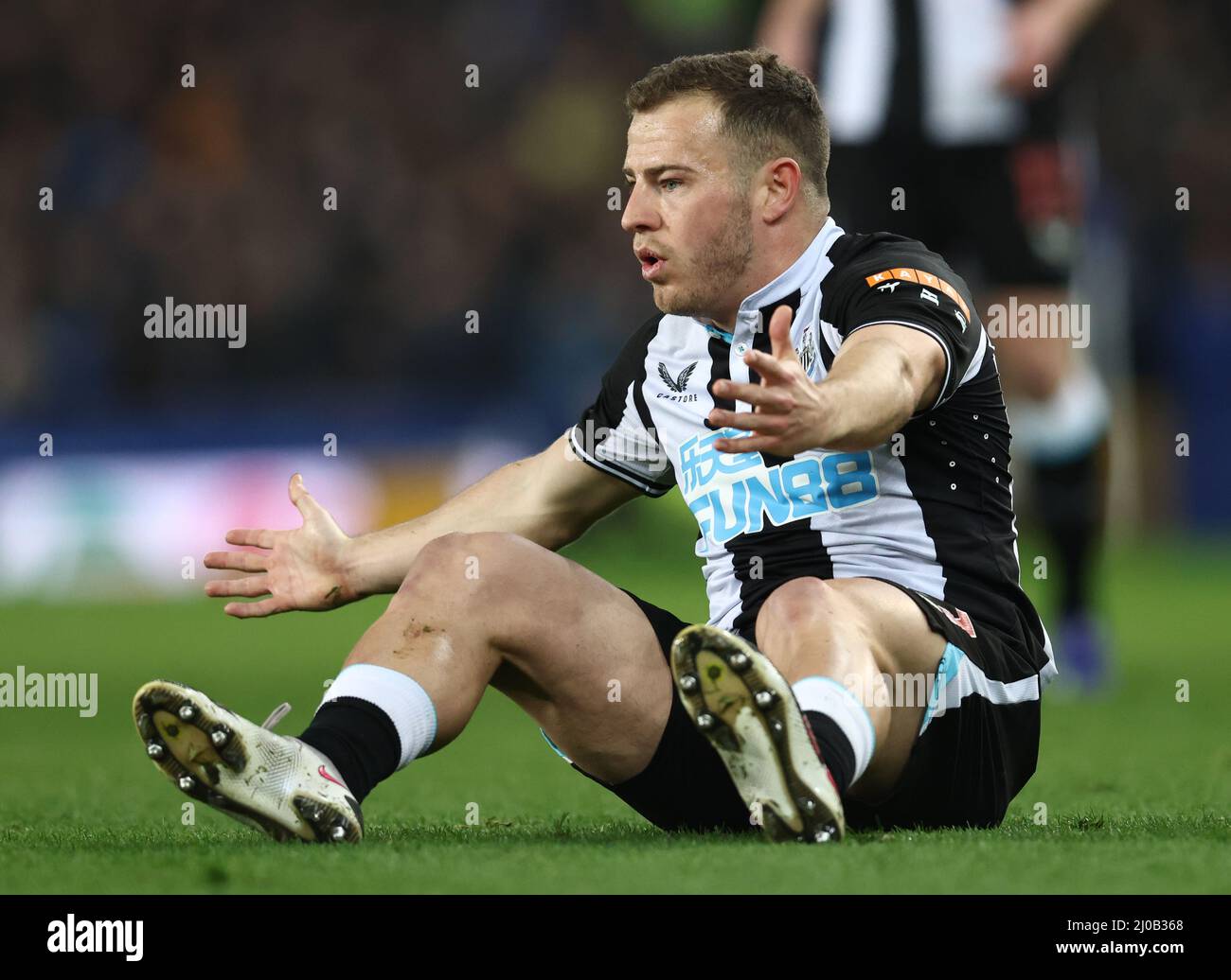 Liverpool, Regno Unito. 17th marzo 2022. Ryan Fraser di Newcastle United durante la partita della Premier League al Goodison Park, Liverpool. Il credito dell'immagine dovrebbe leggere: Darren Staples / Sportimage Credit: Sportimage/Alamy Live News Foto Stock