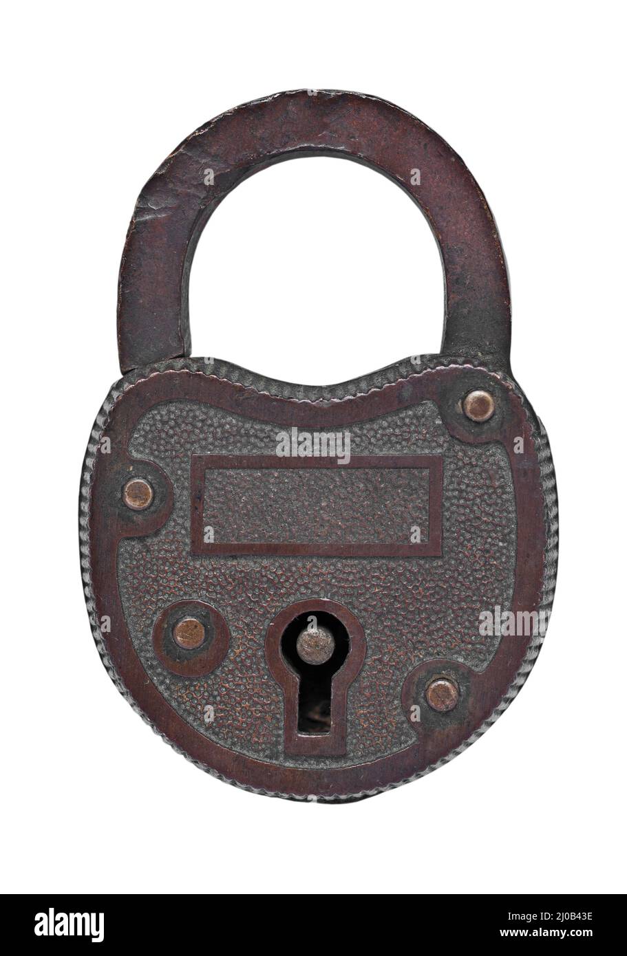 Lucchetto in rame vintage Foto Stock