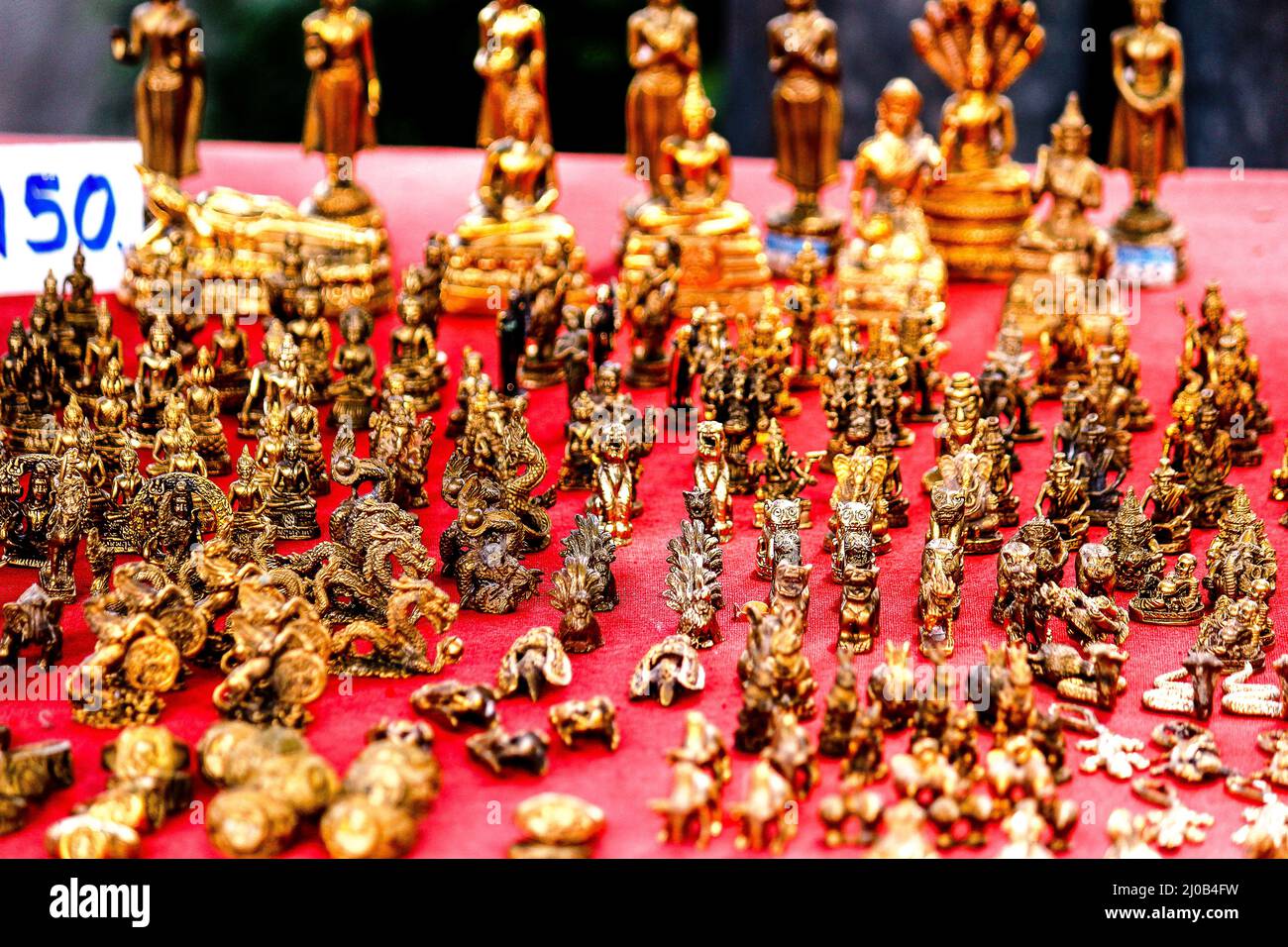 Golden Thai Amulet Foto Stock