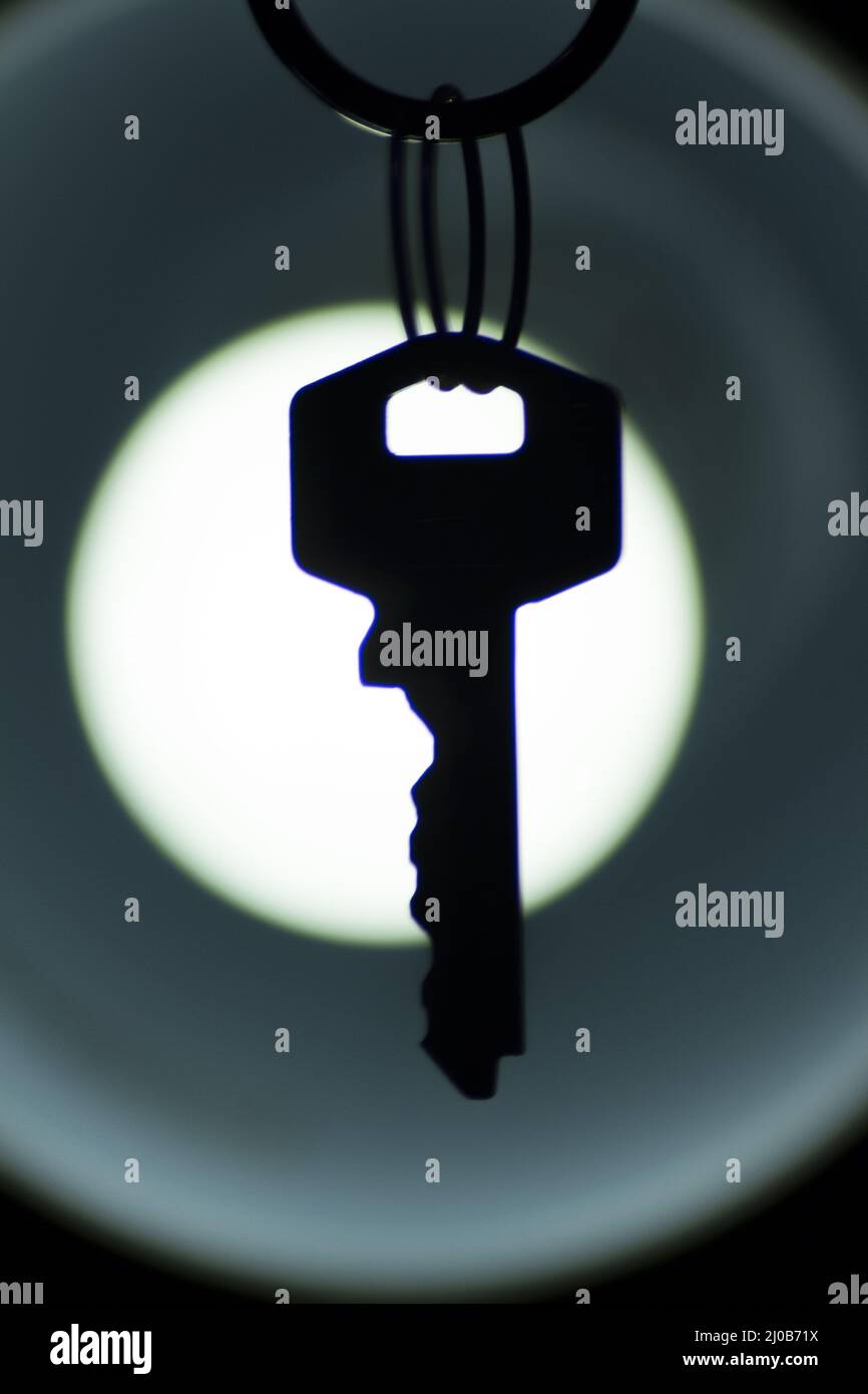Foto artistica della silhouette chiave Foto Stock