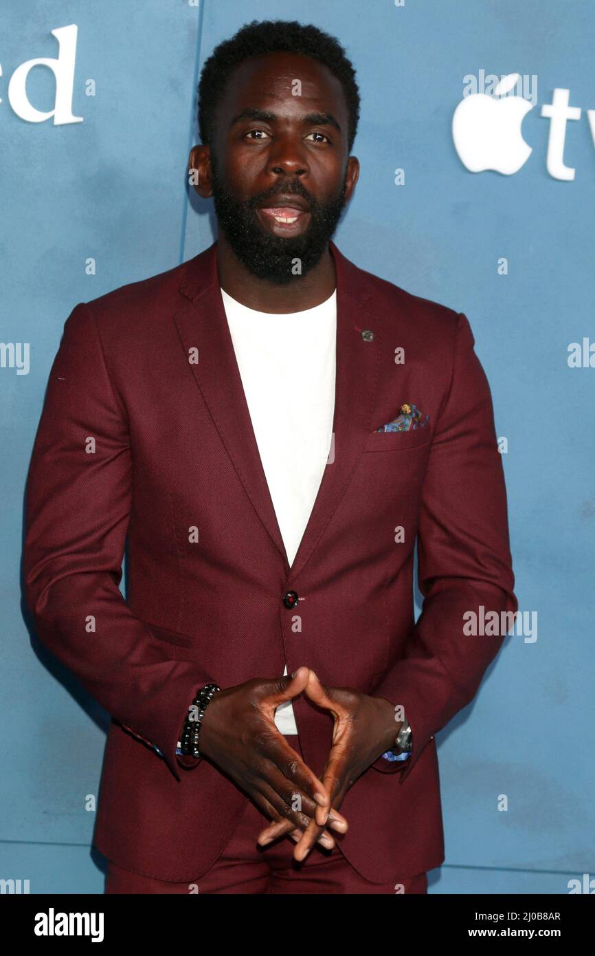 17 marzo 2022, Los Angeles, CA, Stati Uniti d'America: LOS ANGELES - 17 MARZO: Jimmy Akingbola al WeCrashed Premiere al Museo dell'Accademia il 17 marzo 2022 a Los Angeles, CA (Credit Image: © Kay Blake/ZUMA Press Wire) Foto Stock