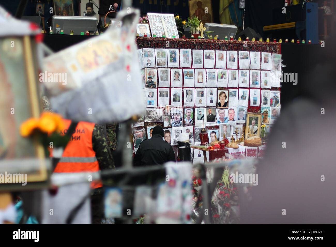 Foto di manifestanti uccisi dalla polizia sommossa. Foto di alta qualità Foto Stock