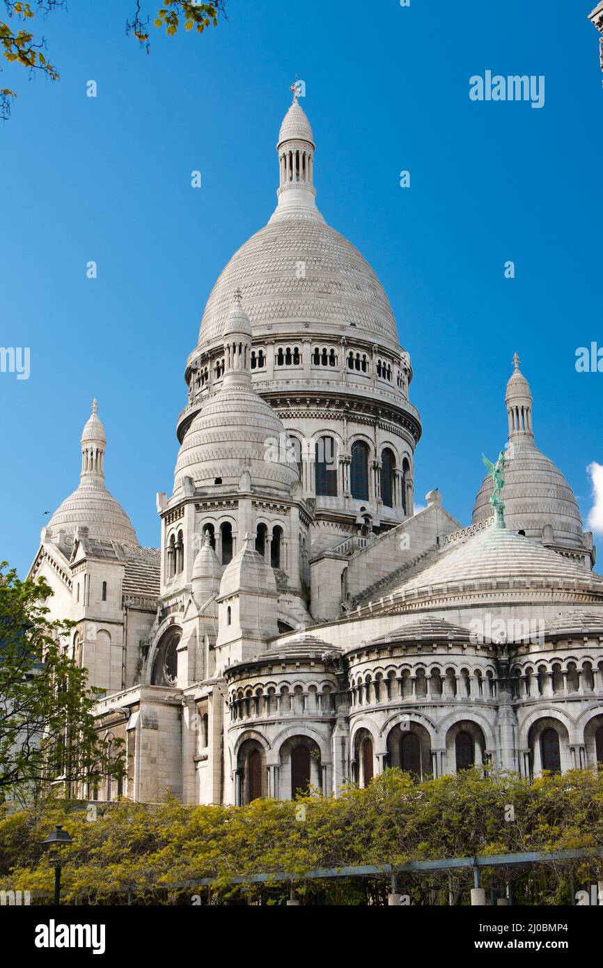 Cattedrale di Sacre Ceure a Parigi montmartre Foto Stock