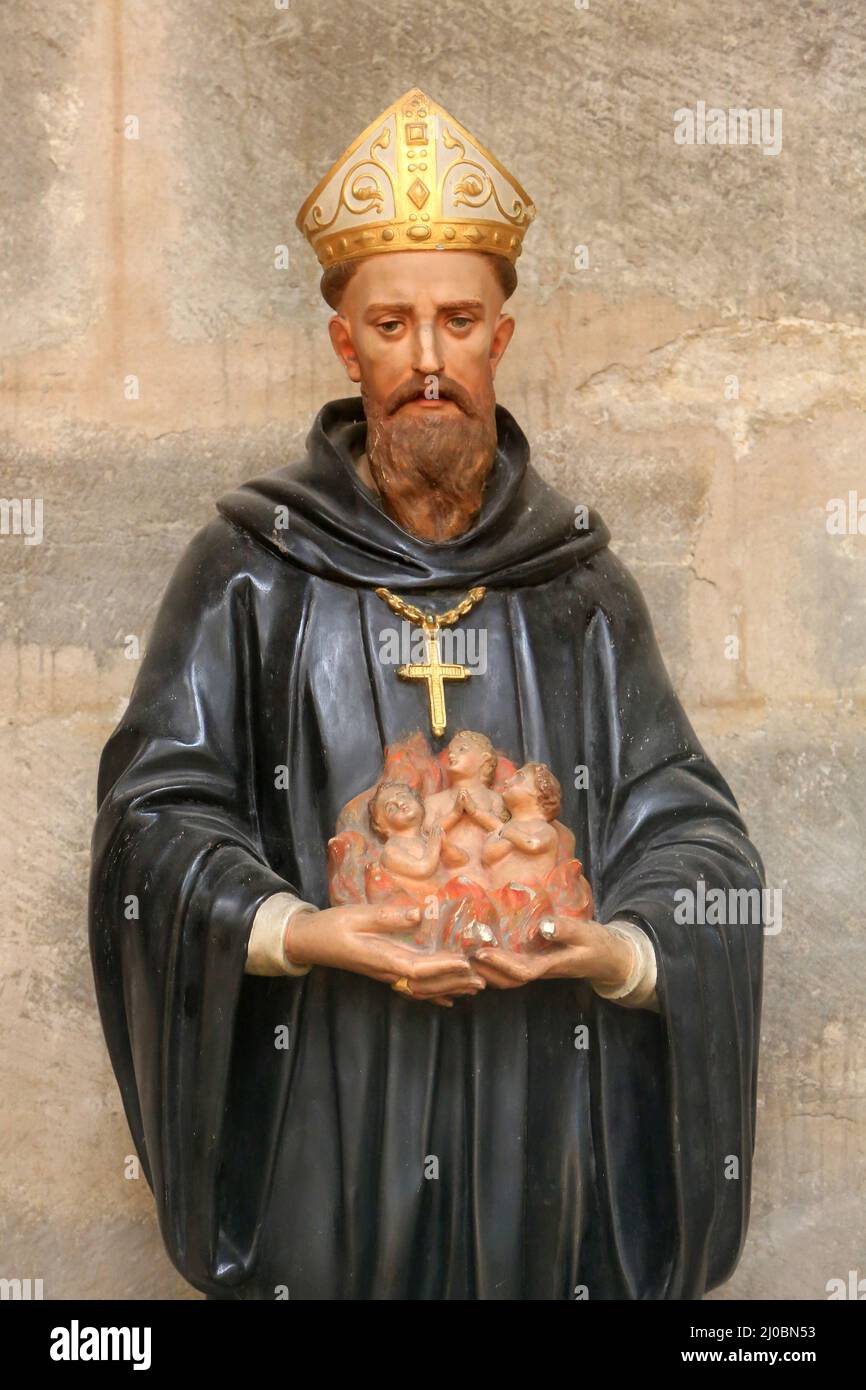 Odilo di Cluny. Chiesa di nostra Signora. Cluny. Saône-et-Loire. Bourgogne. Francia. Foto Stock