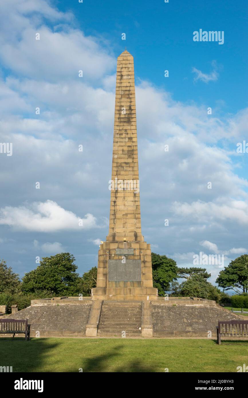The Oliver's Mount War Memorial, Scarborough, North Yorkshire, Regno Unito. Foto Stock