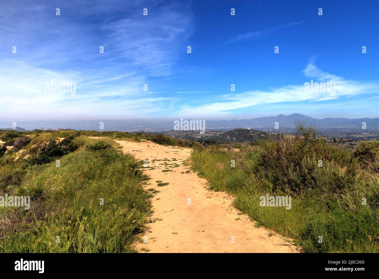 Sentiero escursionistico in cima al mondo a Laguna Beach Foto Stock