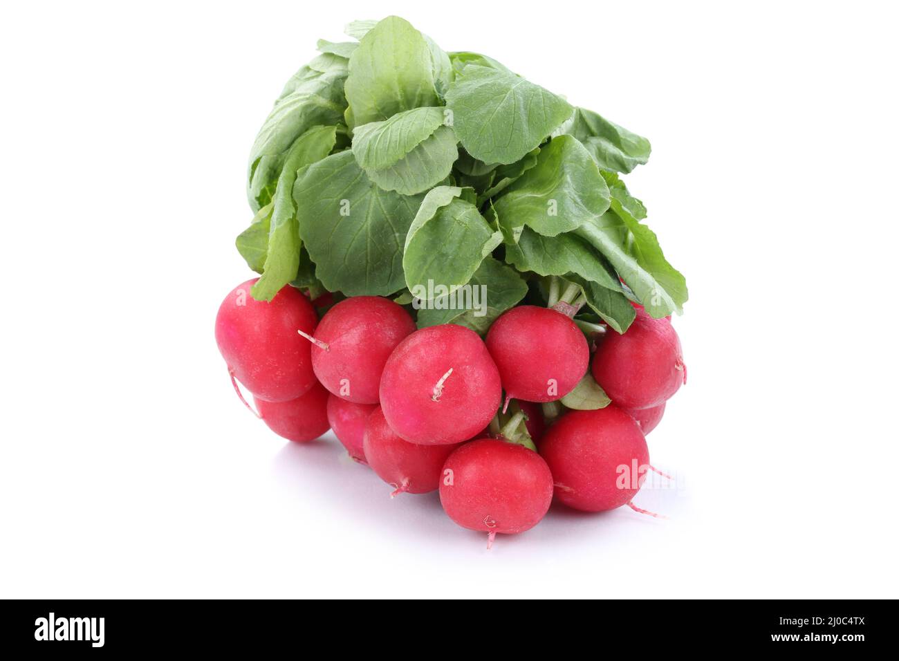 Piatto di verdure fresche isolato Foto Stock