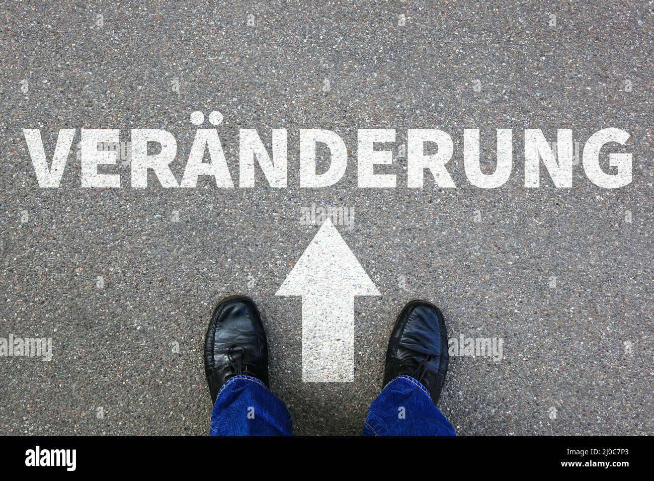 Modifica modifica modifica professione lavoro la vita cambia lavoro Foto Stock