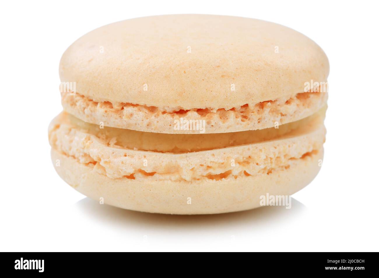Almond Macaron Macaroon Biscuit Dessert dalla Francia piatto libero Foto Stock