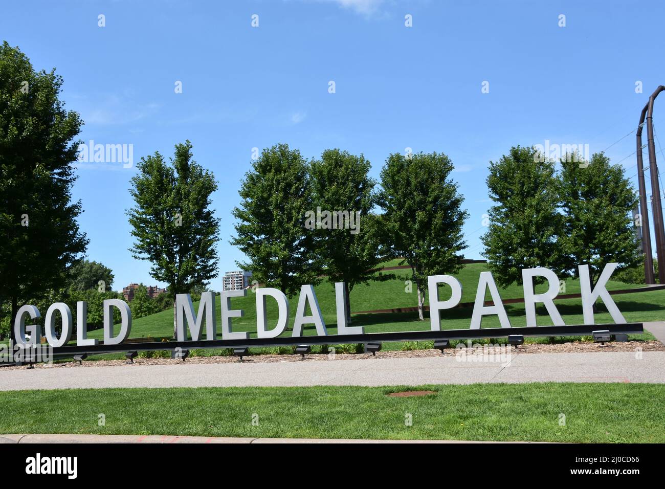 Gold Medal Park a Minneapolis, Minnesota Foto Stock