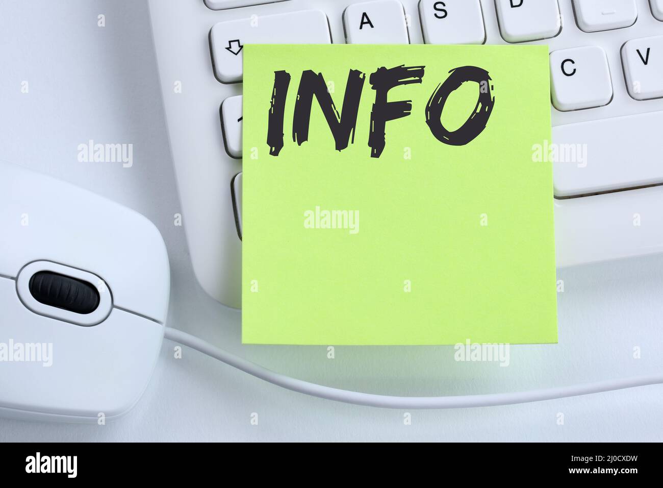 Info informazioni News concetto mouse Foto Stock