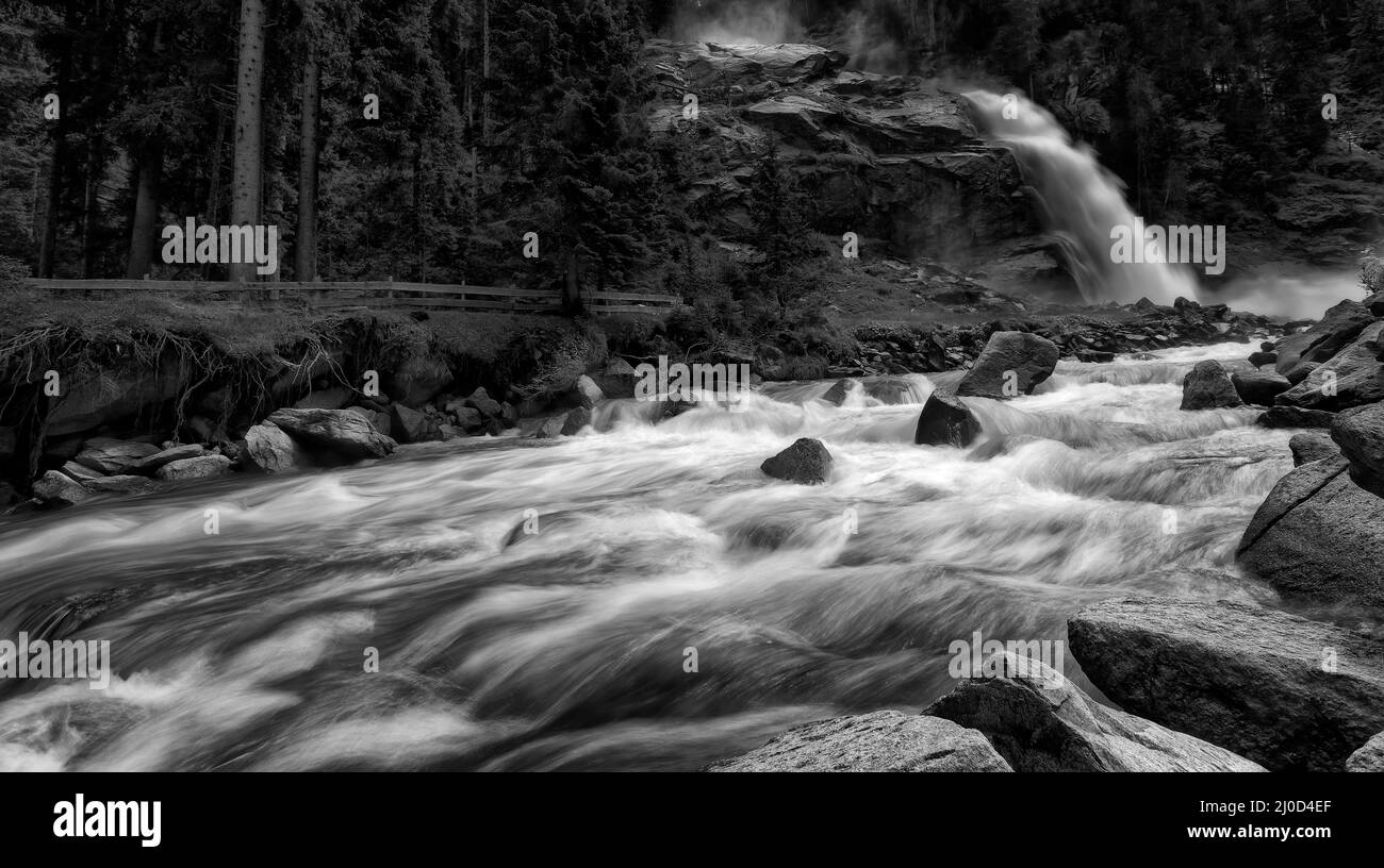 Cascate di Krimml - Austria. Foto Stock