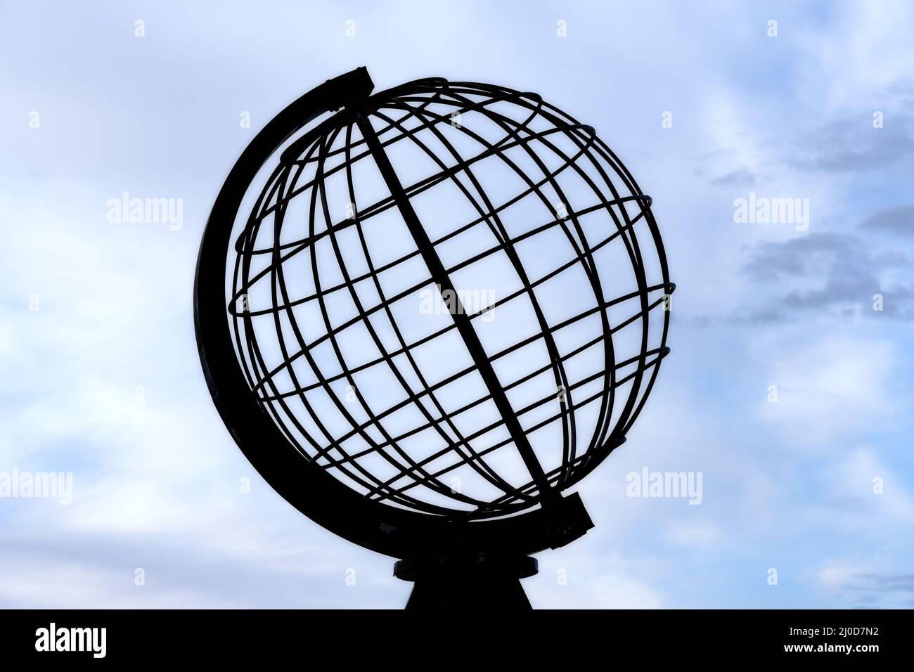 Globe Monument a North Cape. Foto Stock