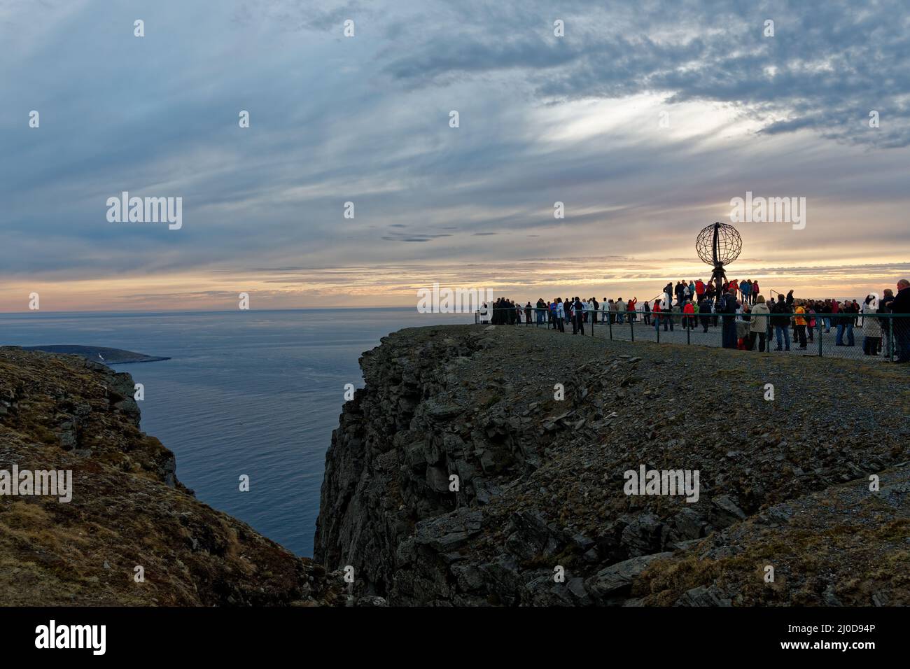 Globe Monument a North Cape. Foto Stock