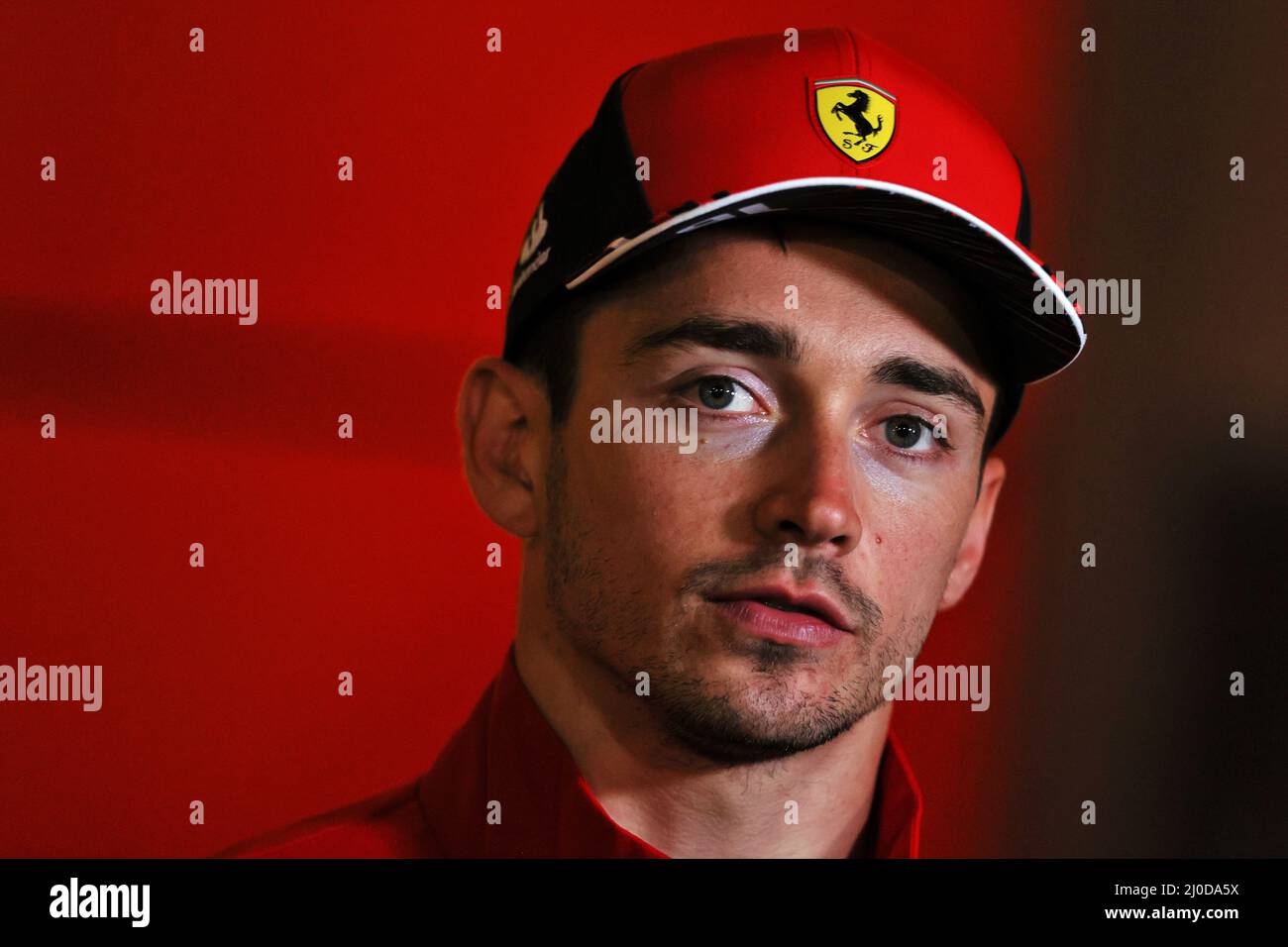 Sakhir, Bahrein. 18th Mar 2022. Charles Leclerc (MON) Ferrari. Gran Premio del Bahrain, venerdì 18th marzo 2022. Sakhir, Bahrein. Credit: James Moy/Alamy Live News Foto Stock