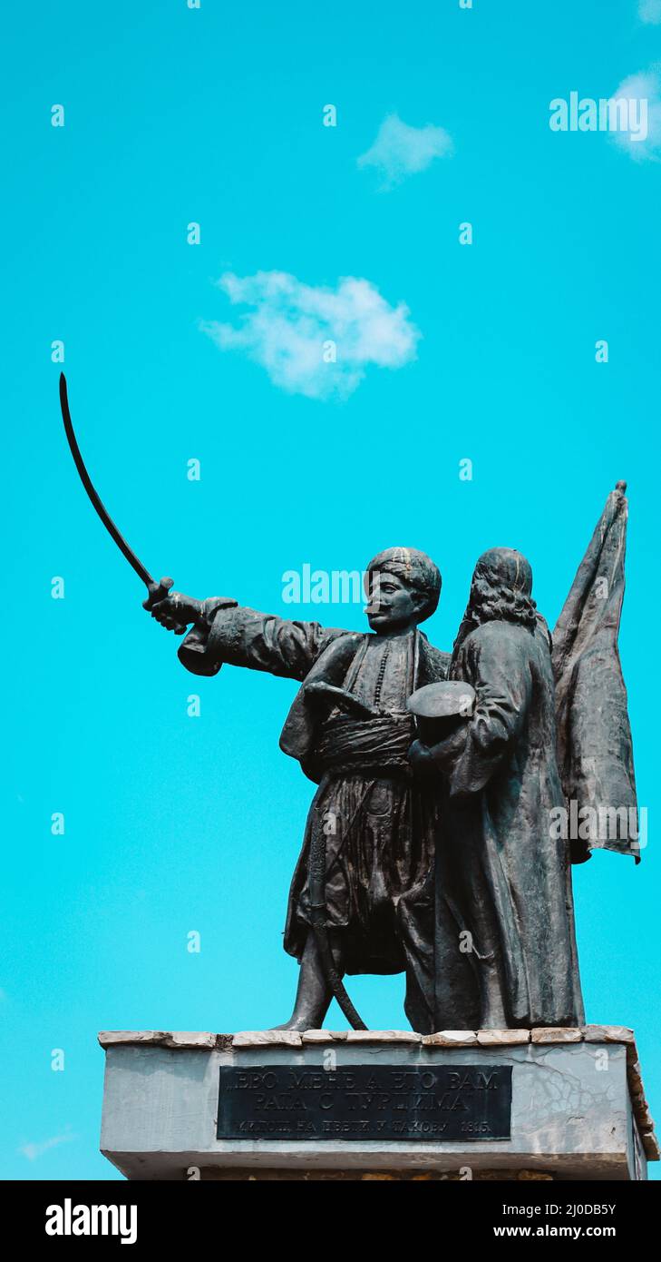 Memoriale della seconda rivolta serba a Takovo, Serbia Foto Stock