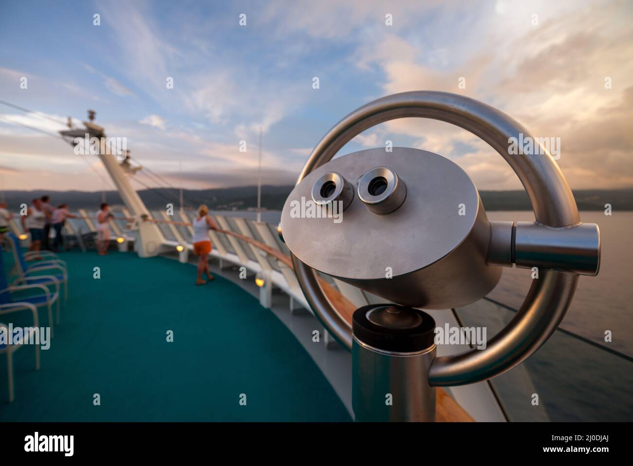 Crociere - il modo più rilassato di viaggiare. Foto Stock