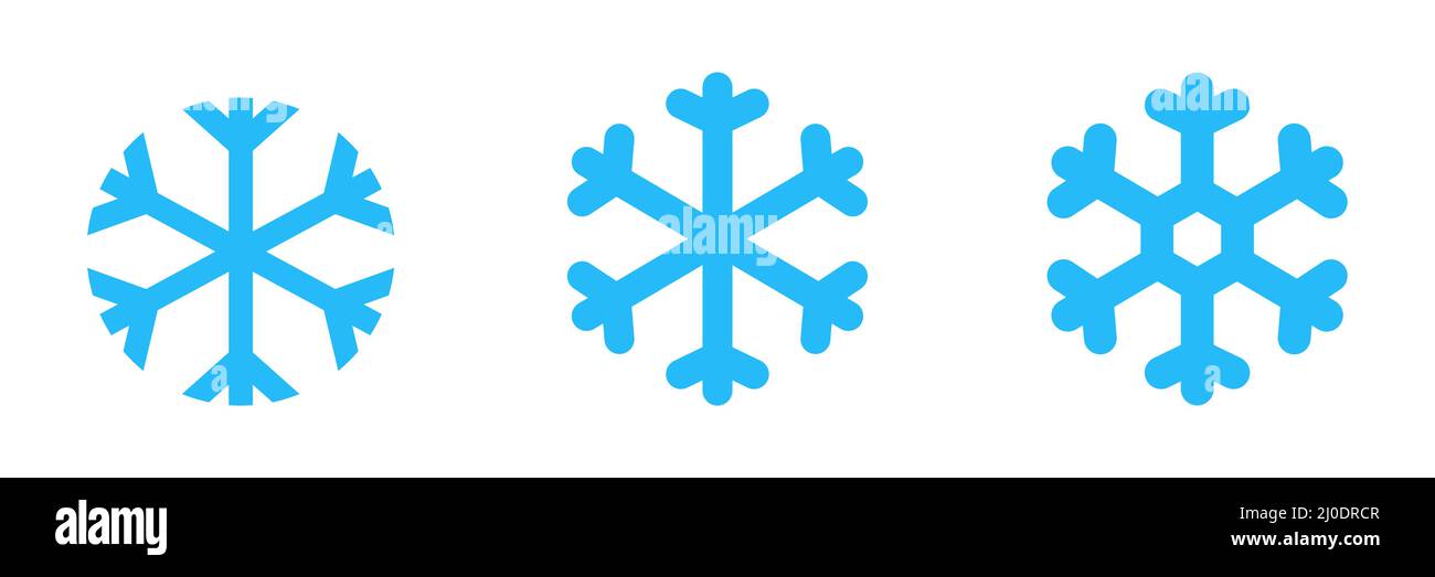 Icona fiocco di neve. Elemento neve invernale. Illustrazione Vettoriale