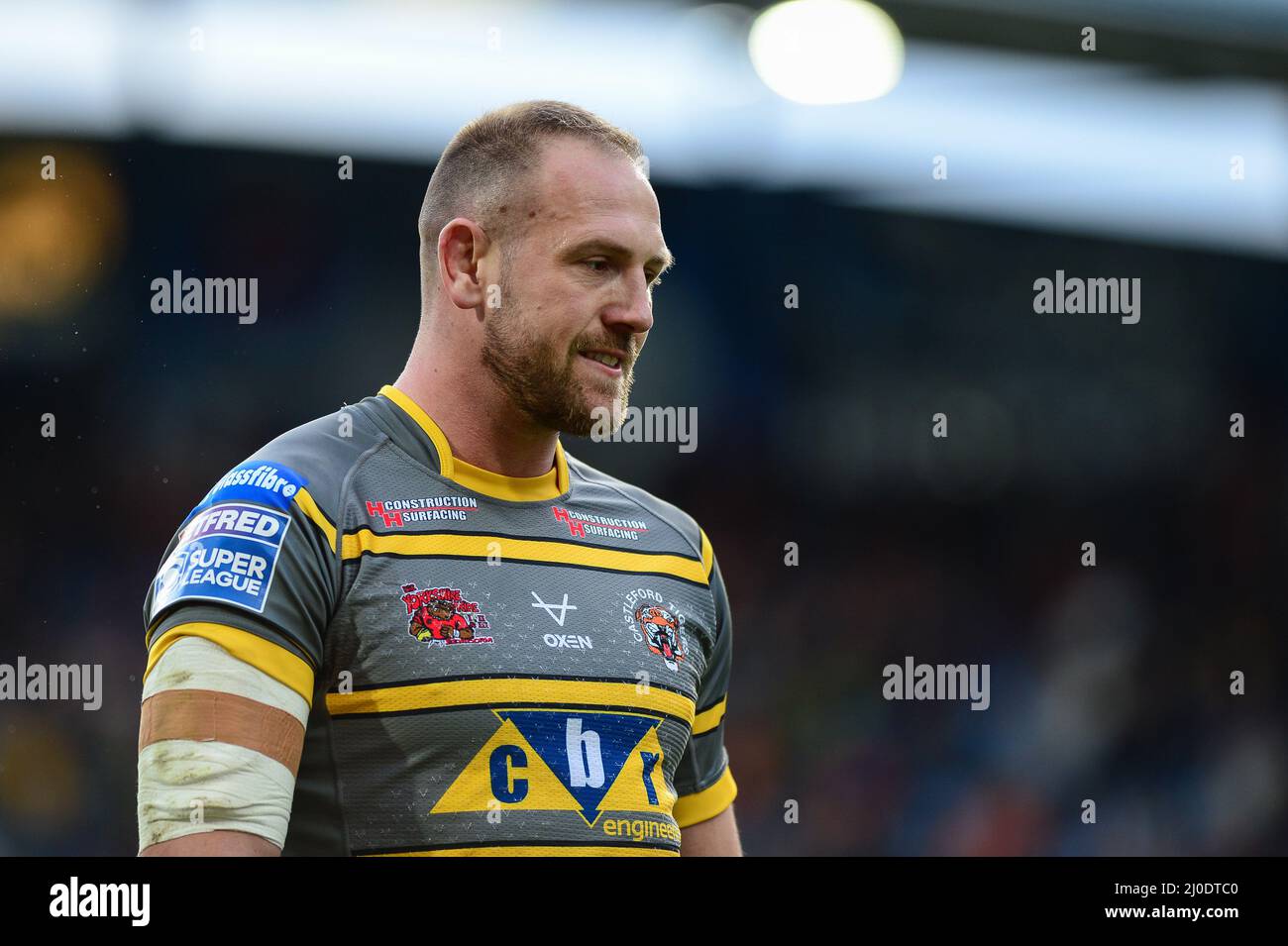 Huddersfield, Inghilterra - 12th Marzo 2022 - Liam Watts of Castleford Tigers. Rugby League Betfred Super League Round 5 Huddersfield Giants vs Castleford Tigers al John Smith's Stadium, Huddersfield, Regno Unito Dean Williams Foto Stock