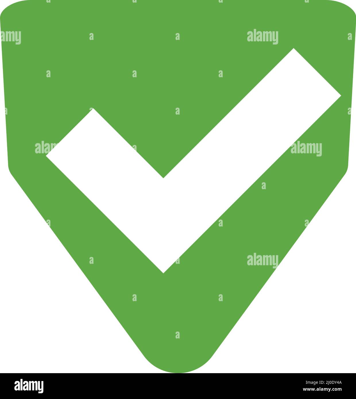 Icona del segno di spunta della protezione. Vettori modificabili. Illustrazione Vettoriale