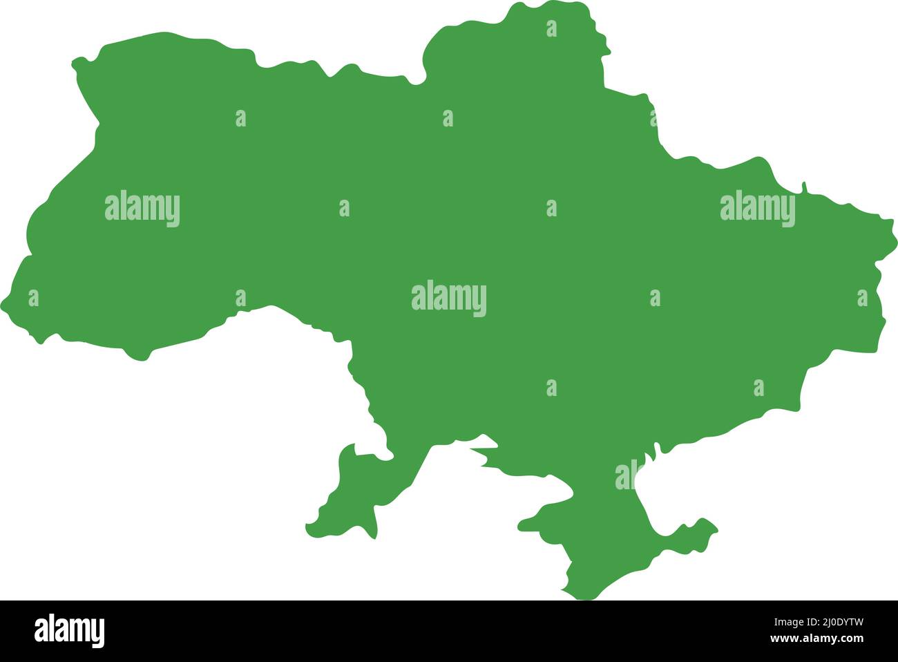 Mappa dell'Ucraina. Paesi dell'Europa orientale. Vettori modificabili. Illustrazione Vettoriale