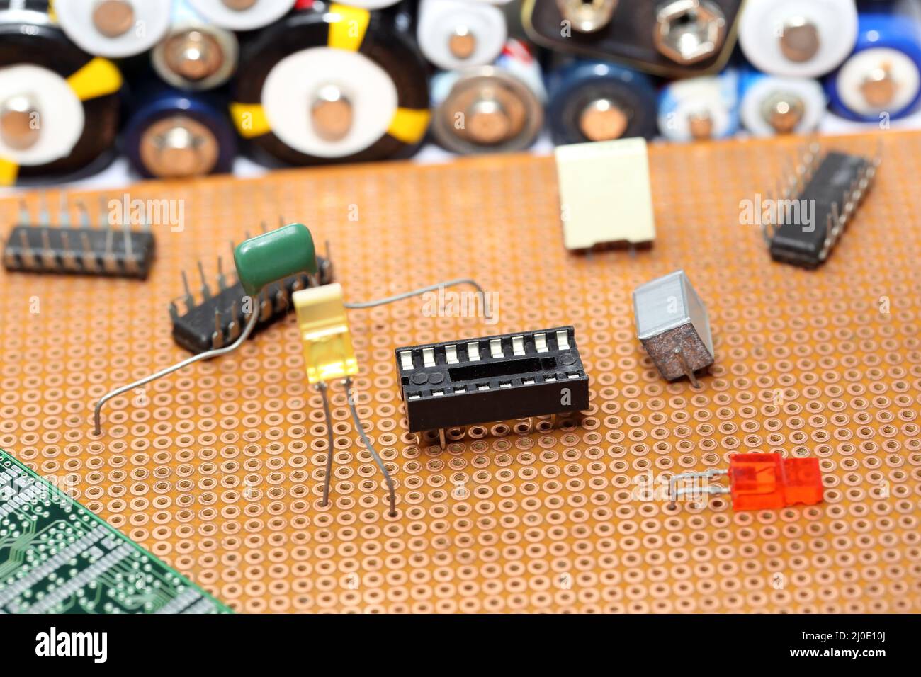 Alcuni dispositivi elettrici Foto Stock