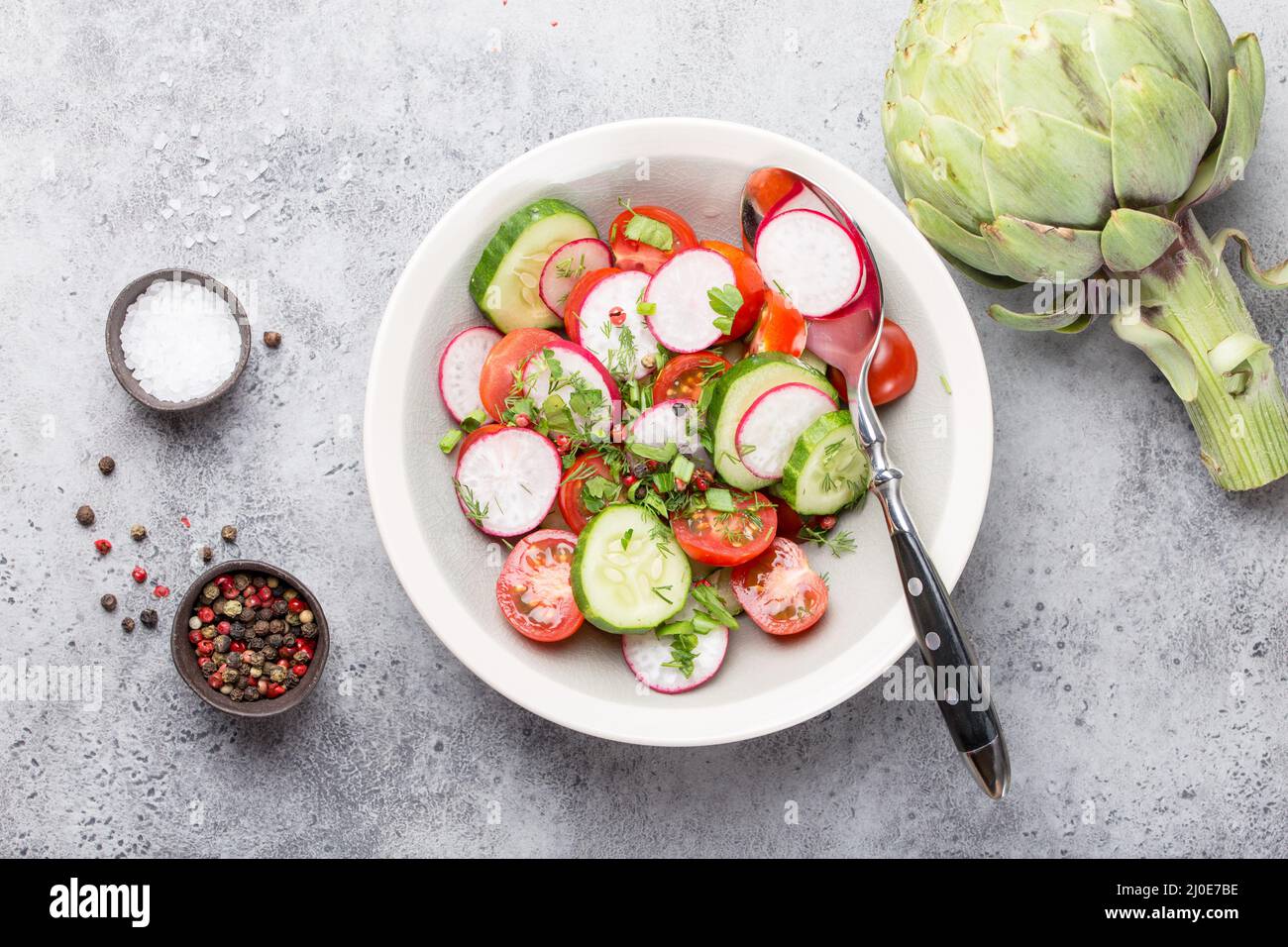 Fresca insalata sana Foto Stock