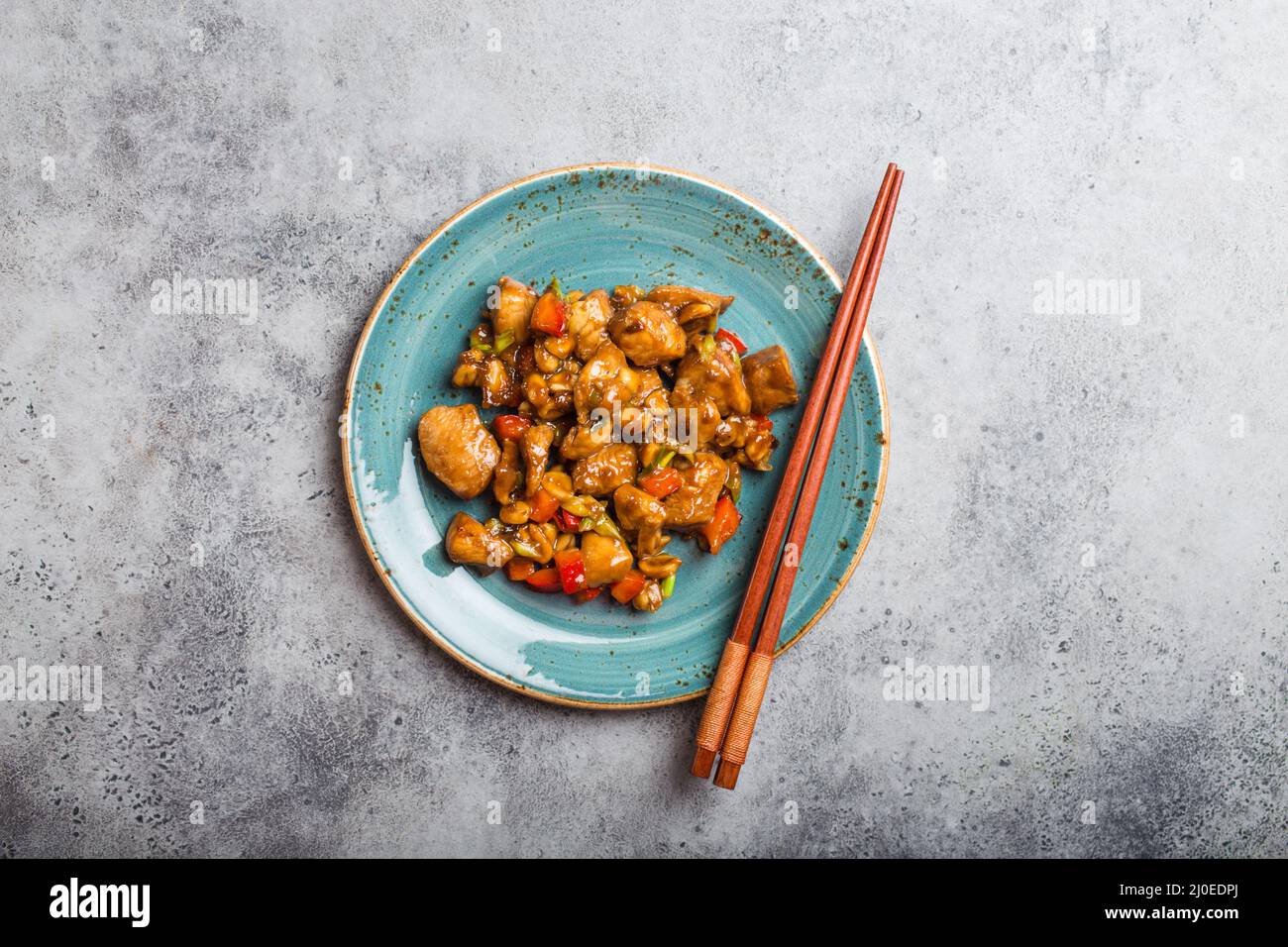 Kung Pao chicken Foto Stock