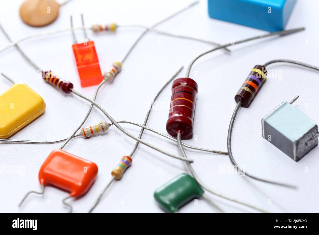 Alcuni dispositivi elettrici Foto Stock