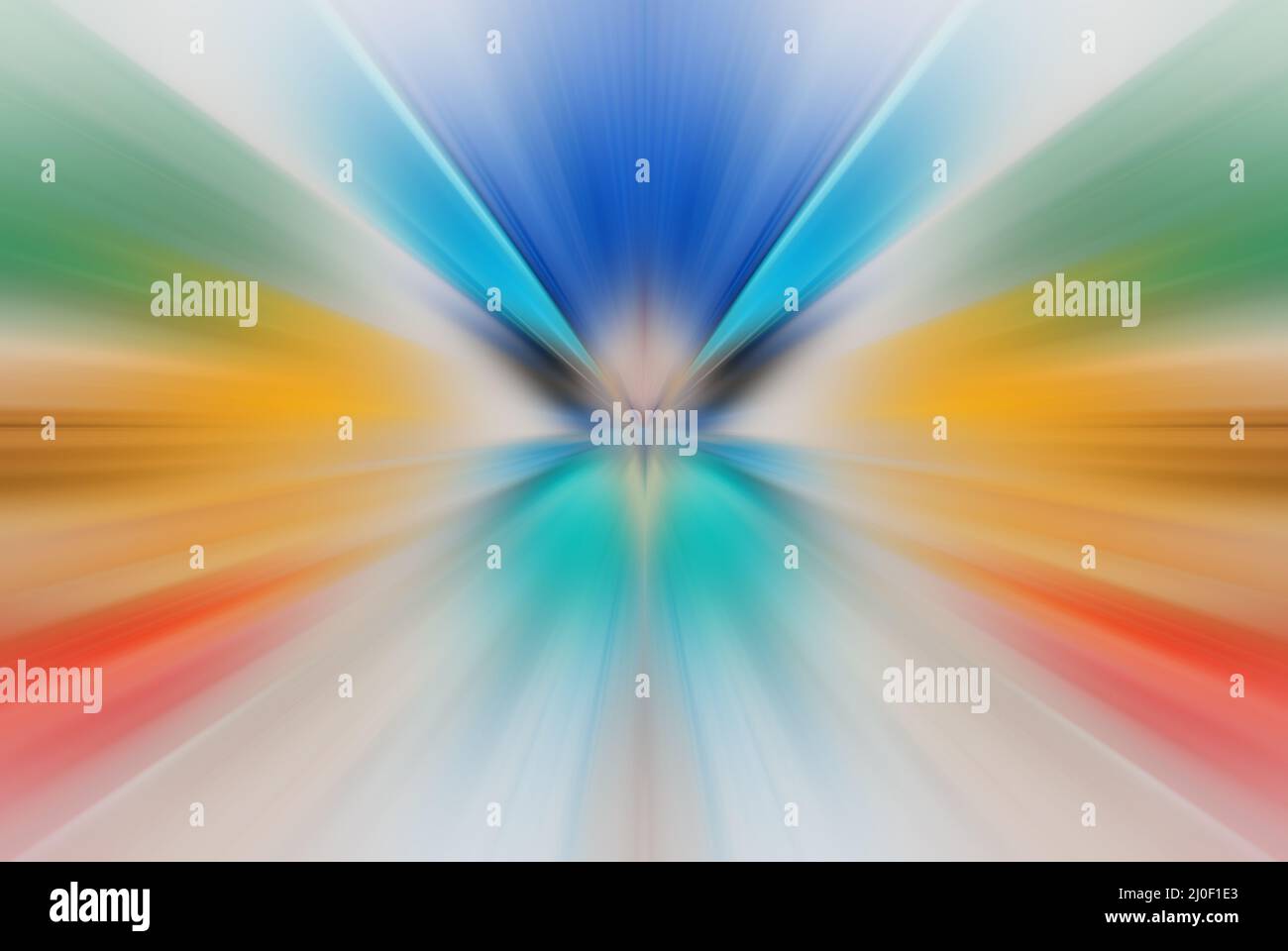 Linee di luce dinamiche. Luce dal punto centrale. Luce Lampeggiante. Decorazione di festa. Foto Stock