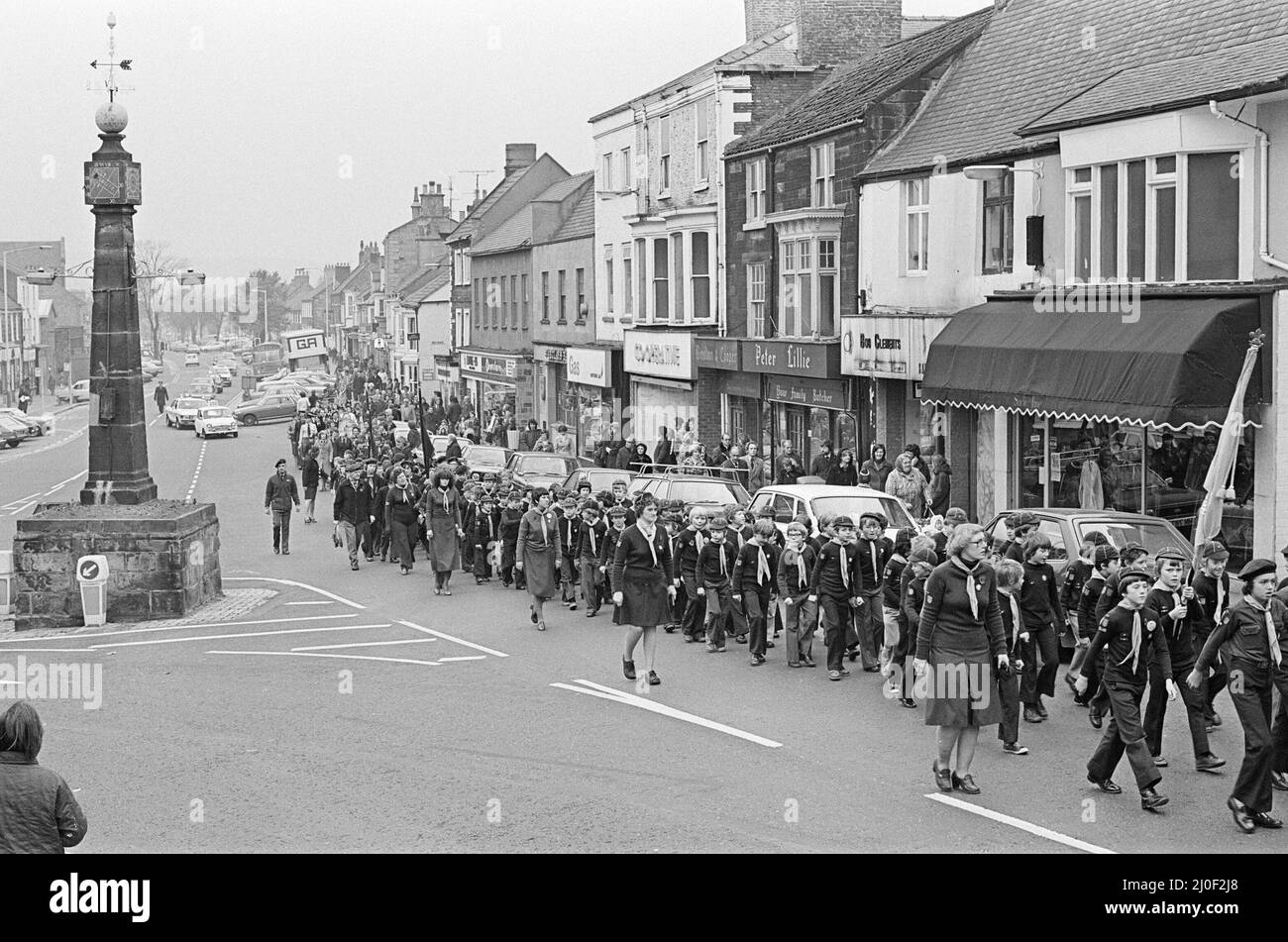 Commemorazione Domenica Parata, Middlesbrough, Domenica 12th Novembre 1978. Foto Stock