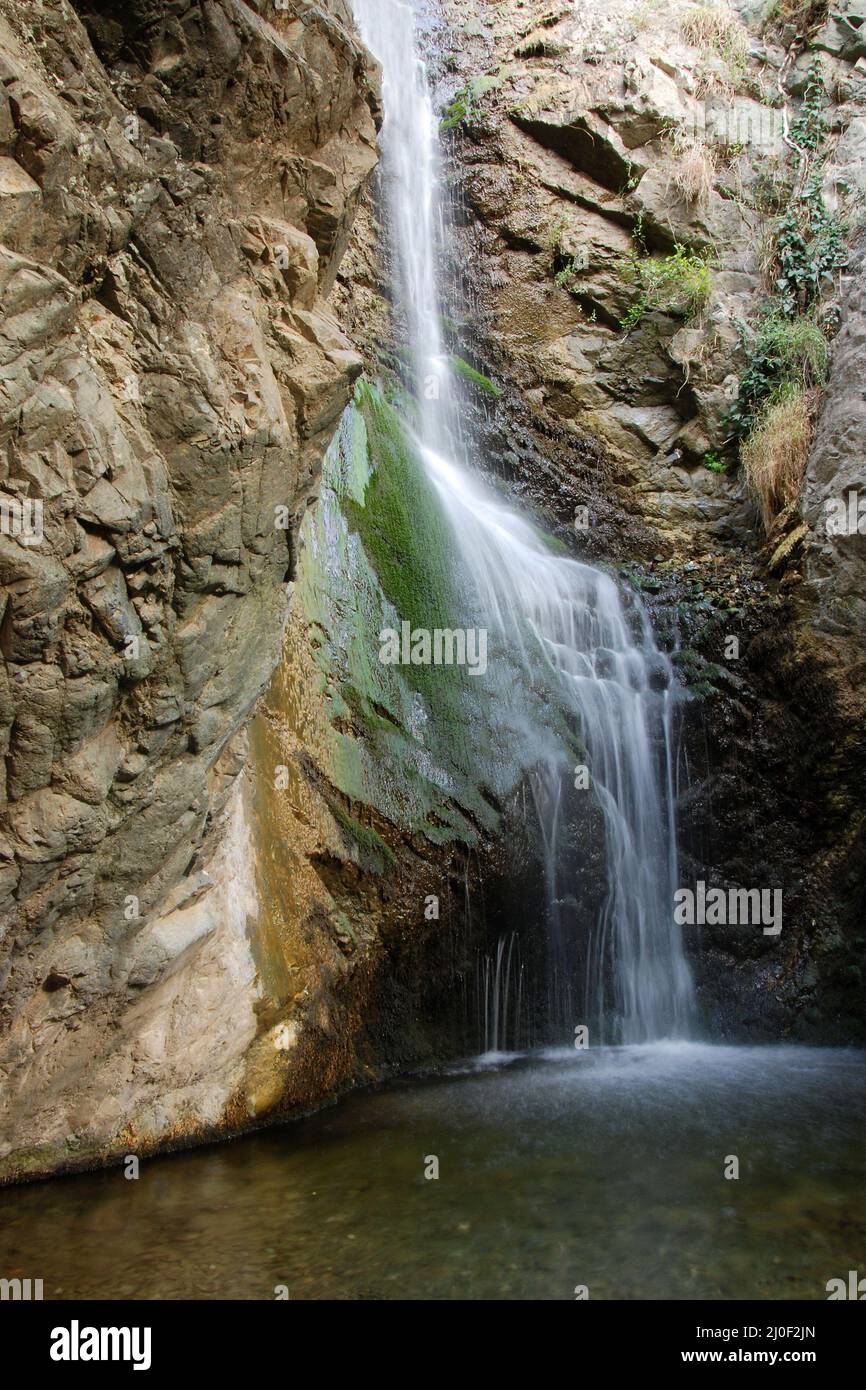 Cascate di Millomeri Troodos Cipro Foto Stock