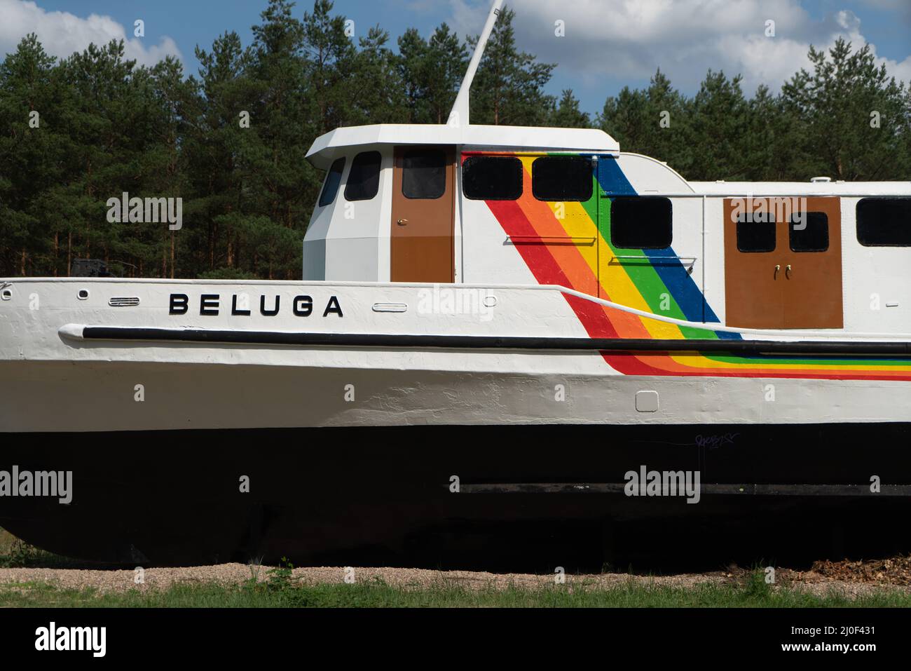 Nave di ricerca Greenpeace Beluga Foto Stock