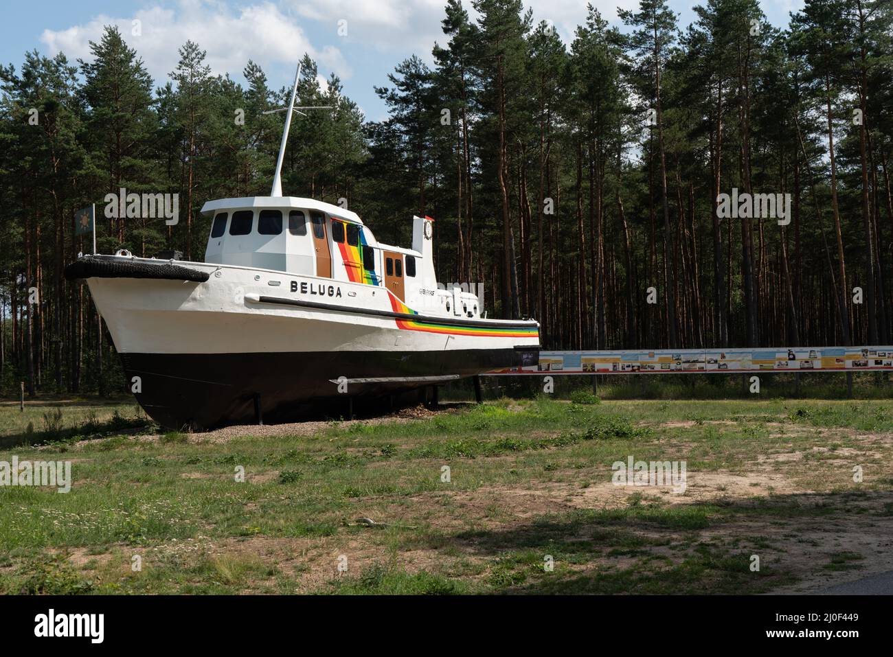 Nave di ricerca Greenpeace Beluga Foto Stock
