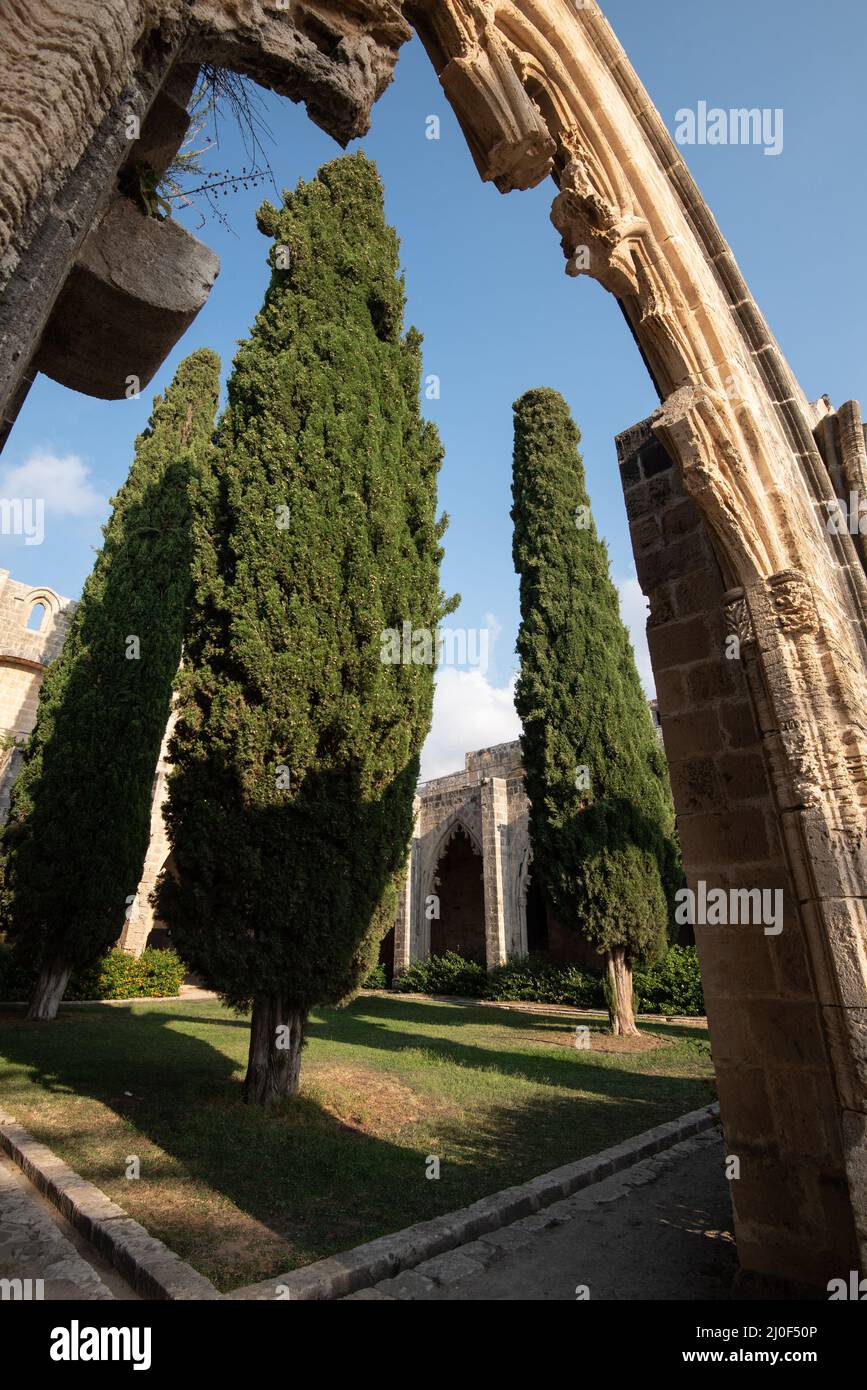 Abbazia di Bellapais, Kerynia Cipro Foto Stock