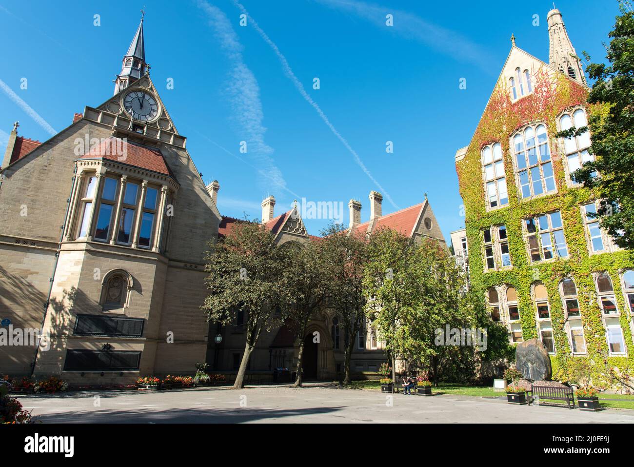 Università di Manchester Office principali edifici del campus Foto Stock