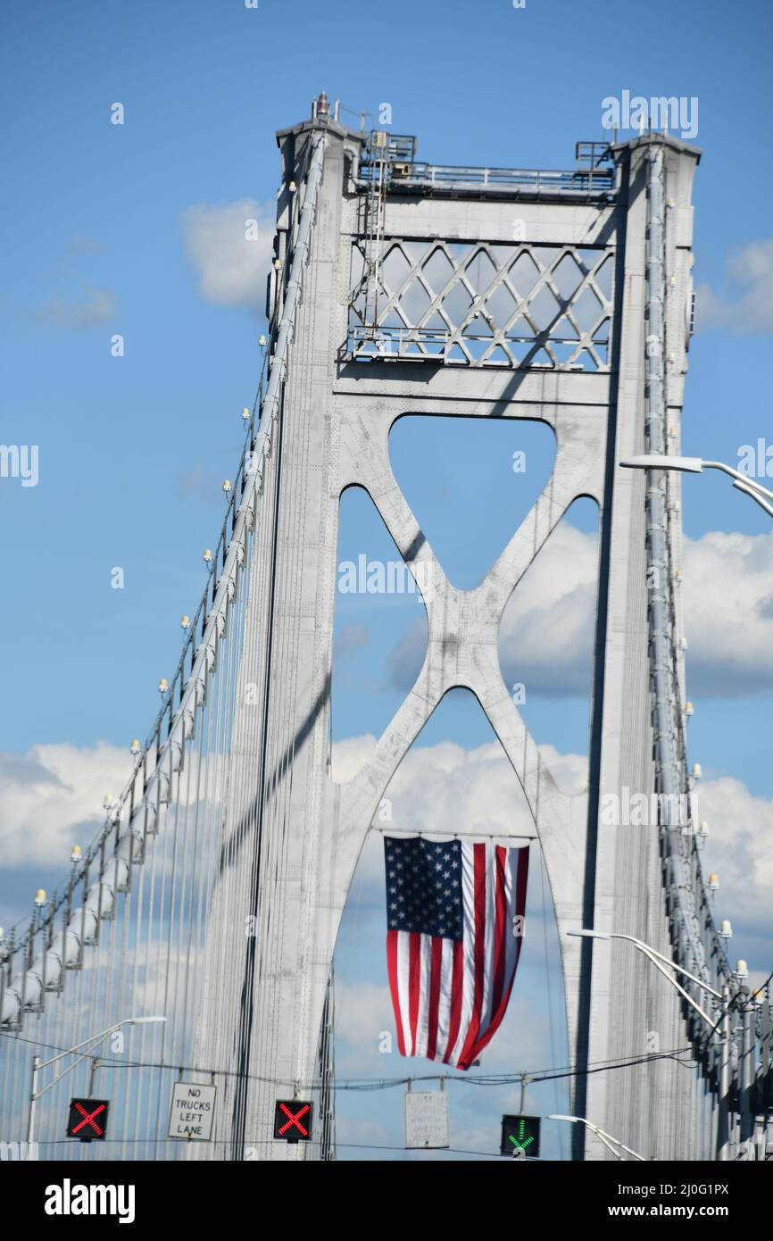 Mid-Hudson Bridge a Poughkeepsie, New York Foto Stock