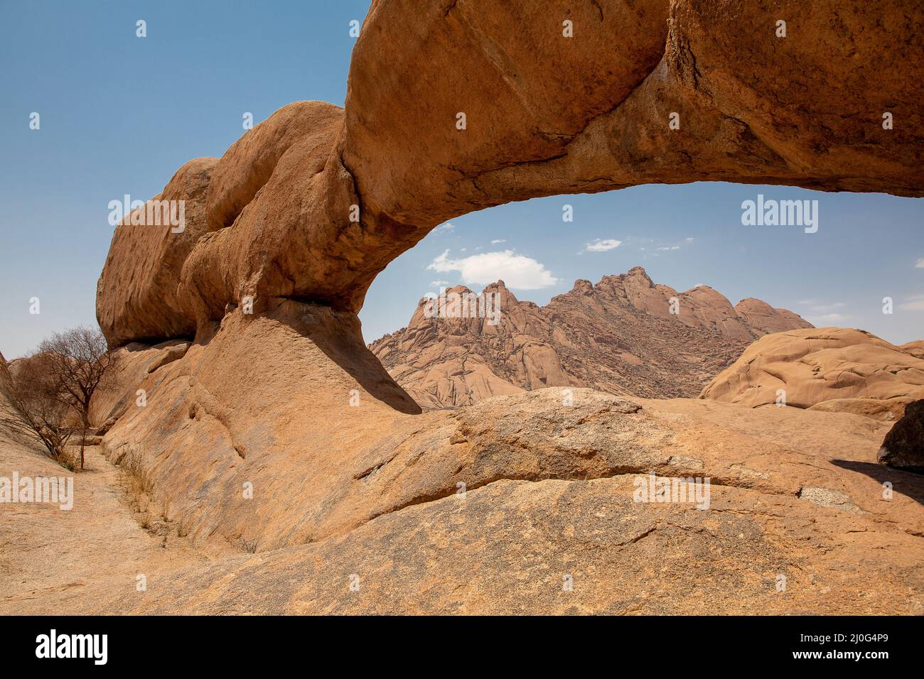 Gruppo di picchi di granito calvo, Spitzkopp, Namibia Foto Stock