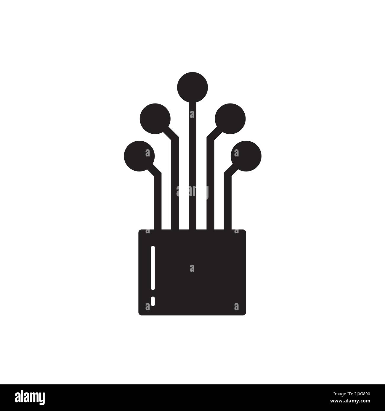 vettore icona cavo in fibra ottica per il design grafico, logo, sito web, social media, app mobile, Illustrazione dell'interfaccia utente Illustrazione Vettoriale