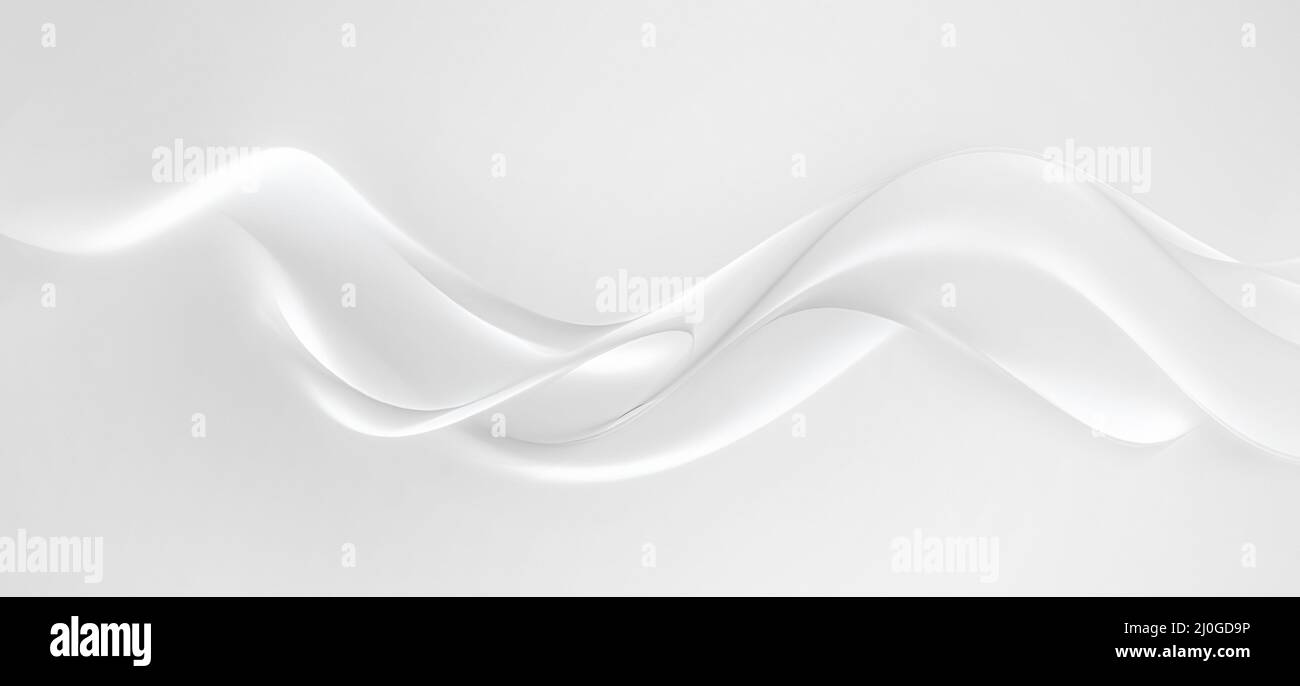 Sfondo bianco con linee uniformi Foto Stock