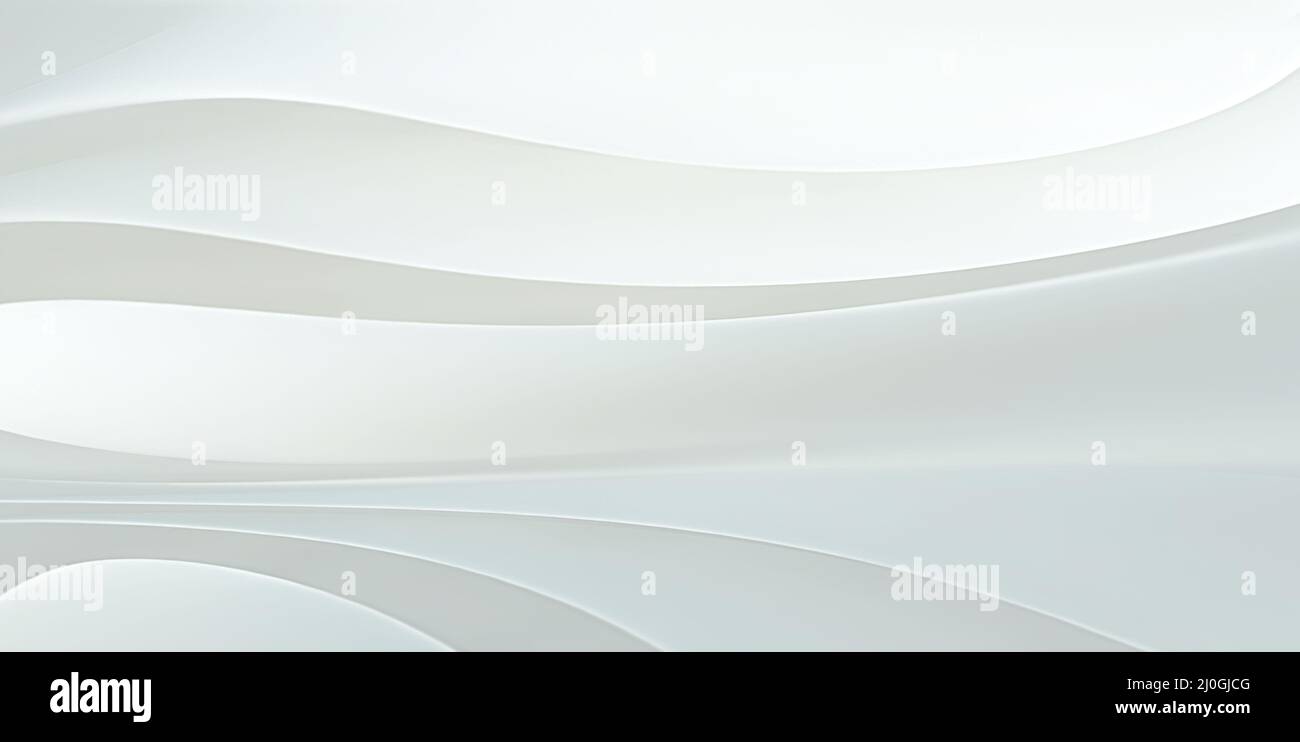 Sfondo bianco con linee uniformi Foto Stock