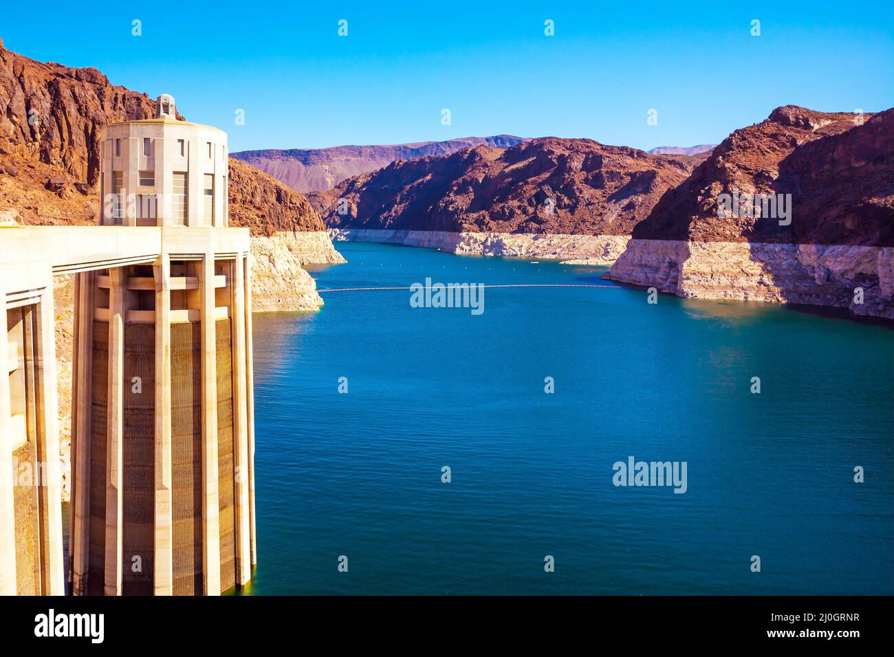 Hoover Boulder Dam negli Stati Uniti Foto Stock