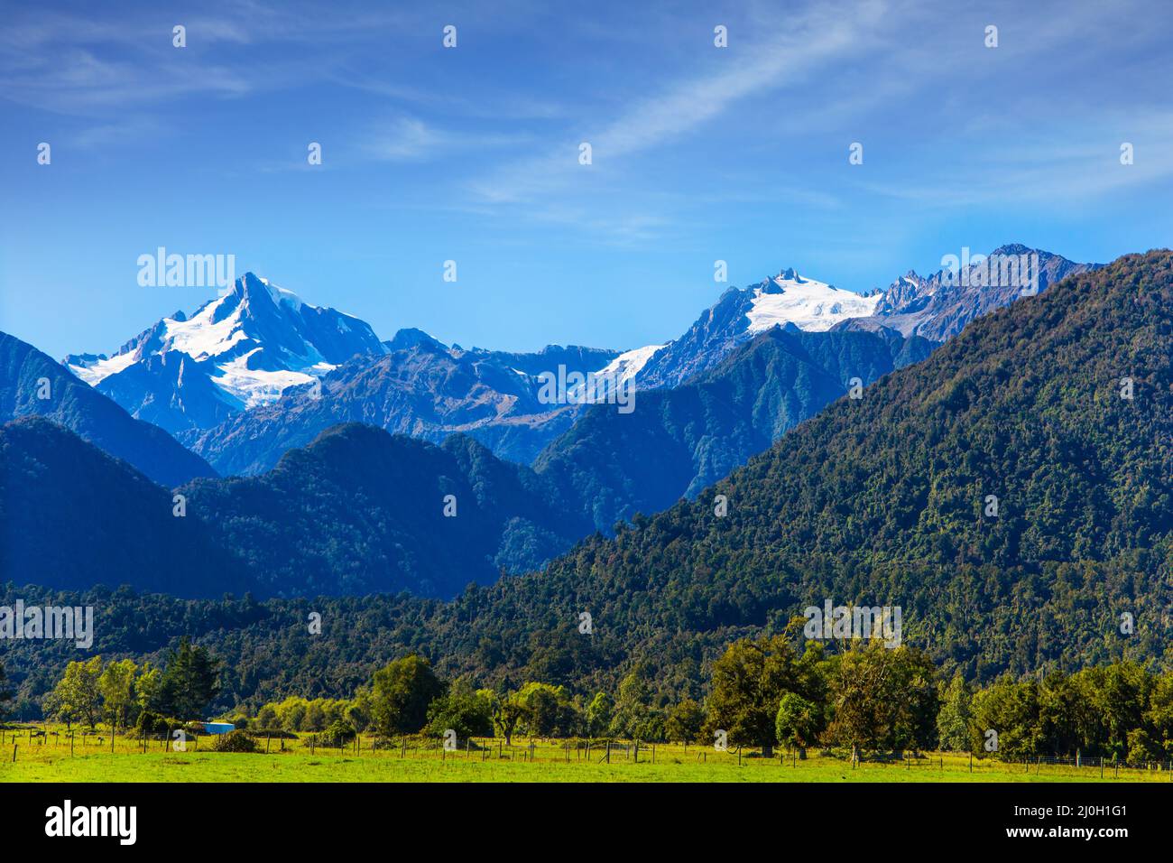 La vetta più alta della Nuova Zelanda Foto Stock